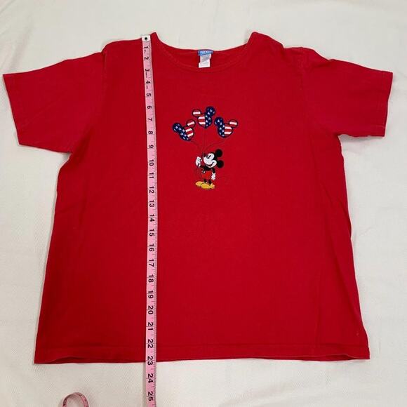 Y2K Disney's Mickey Mouse Red T-Shirt Top - Picture 8 of 12